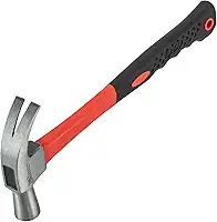 MTX Martelo de Unha 20 mm – Cabeça em Aço Carbono, Cabo de Fibra de Vidro com Revestimento Antiderrapante