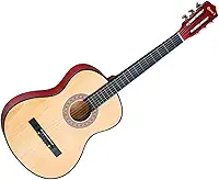 Violão Acústico Tradicional para Iniciantes, 6 Cordas de Aço, Bege, 38', Madeira Birch/Basswood