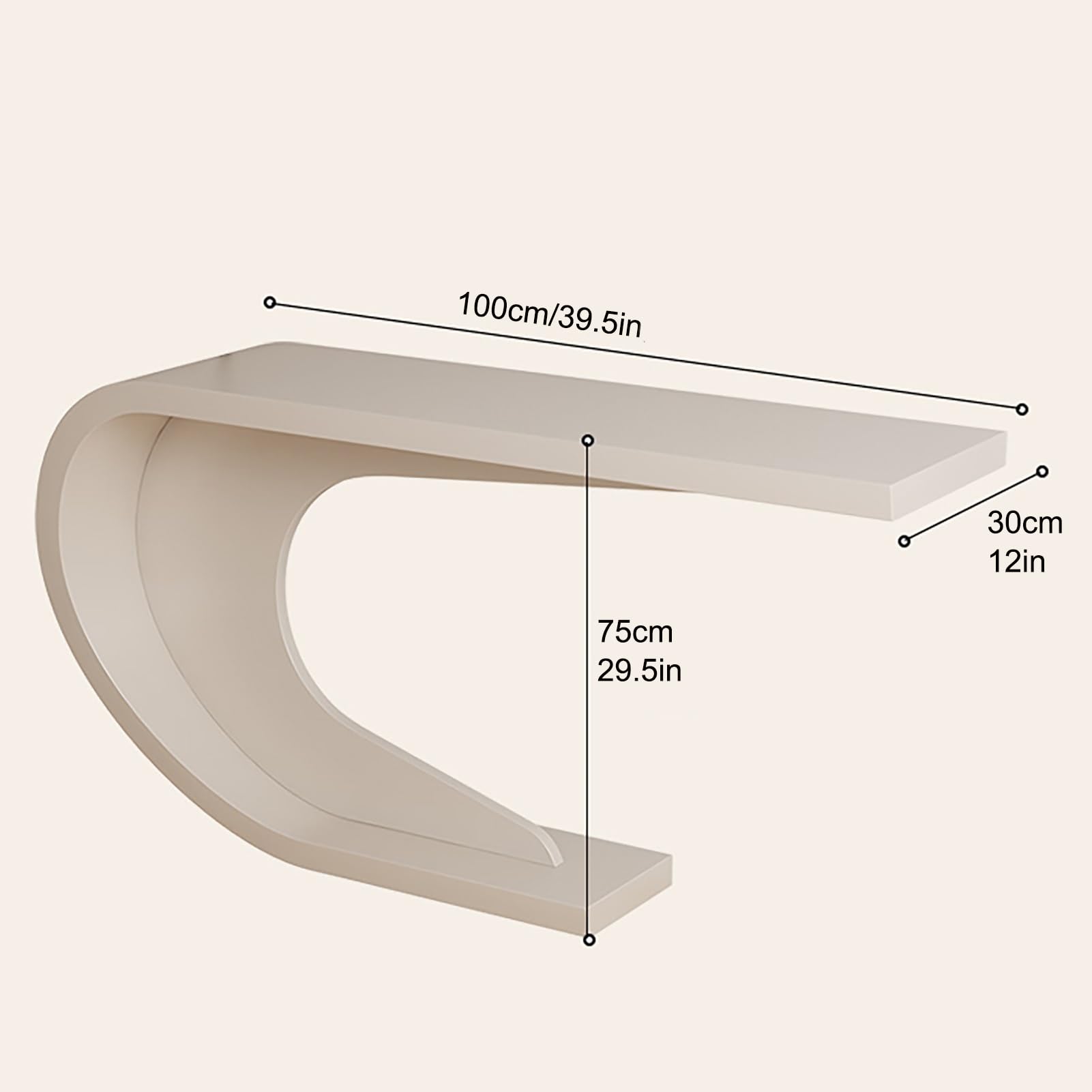 JHDXL Mesa Consola Moderna Entrada Recibidor, Mesa de Entrada con Marco geométrico de Metal, Mueble Recibidor para Sofá Estrecha para Entrada, Sala de Estar(Grey)