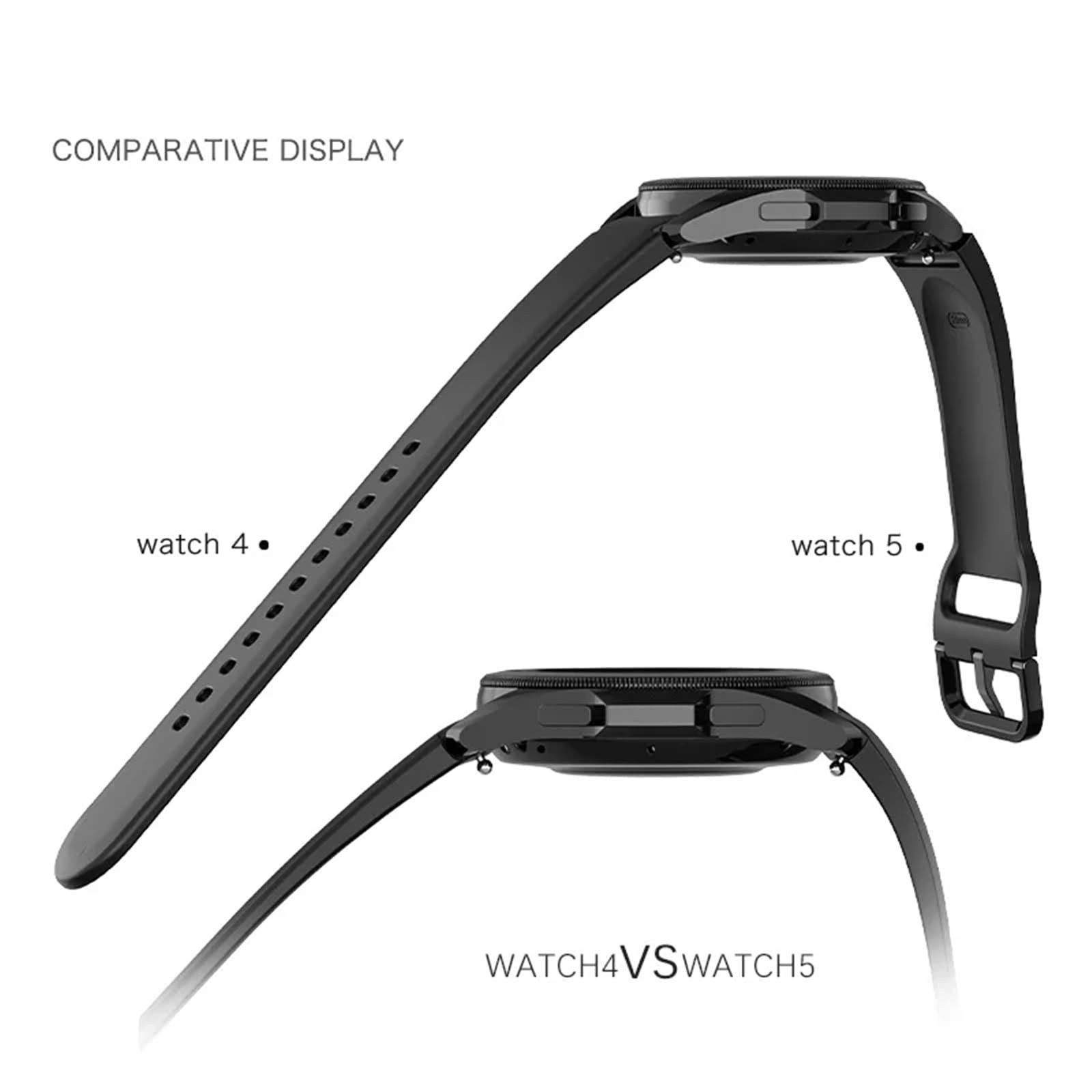 JDIME Cinturino magnetico in silicone per samsung orologio 4/5/6 40 44mm 5pro 45mm banda per orologio galaxy 4/6 classico 42 43mm 46 47mm