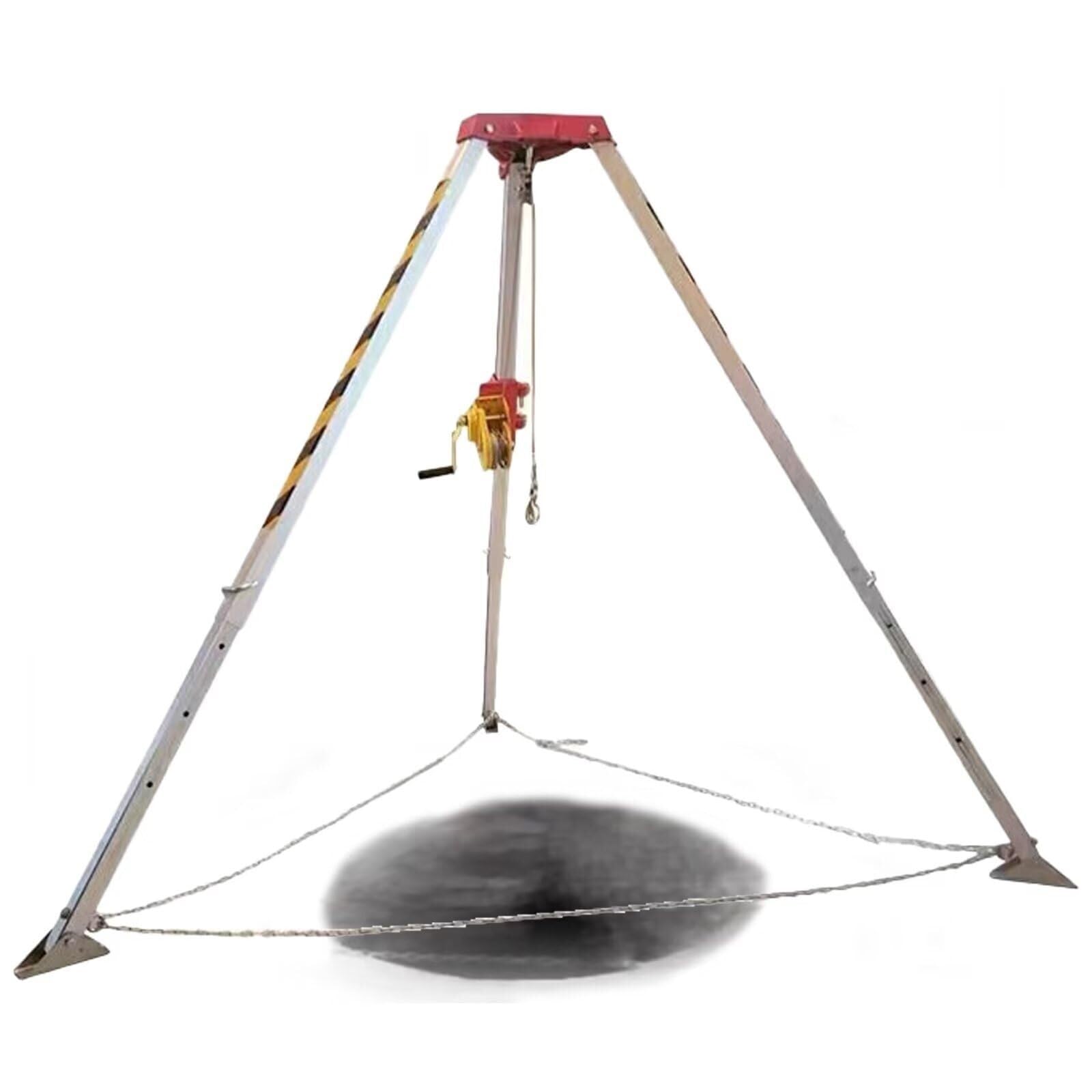 Teles - Trípode para espacios reducidos, kit de rescate de seguridad con arnés protector, soporte de extinción de incendios, uso resistente para túneles de aguas residuales, sistema anticaídas (1200)