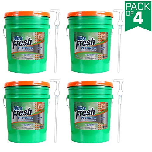 Ultra Fresh UFPGREGL Platinum Original Green Liquid Laundry Detergent, 5 gal, 640 oz (4-(5 gal, 640 Ounce))