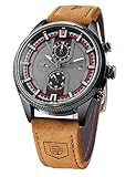 ⌚【Analoy Sport Design】Das Design der mechanischen Uhren ist von der Liebe zum Sport inspiriert. Die Automatikuhr ist einzigartig und unvergesslich, zeigt Ihre uneingeschränkt und einzigartige Persönlichkeit. Das präzise Design ermöglicht es Ihnen, die Zeit genau zu spüren