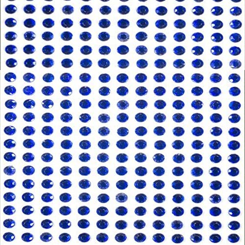 Diamante Crafts 169 x 4mm Dark Blue Diamante Self Adhesive Rhinestone Craft Embellishment Gems - created exclusively