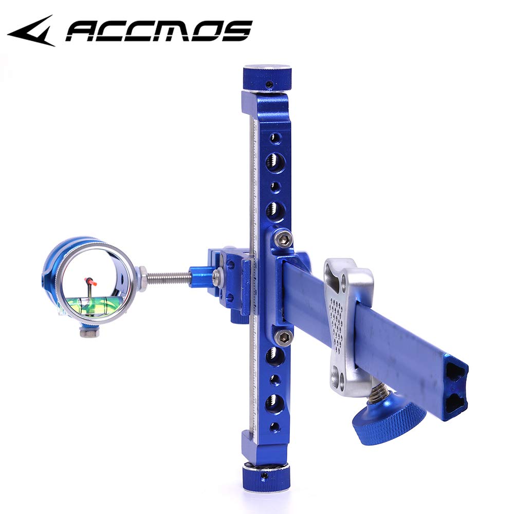 ACCMOS Tiro con L'arco Mirino per Arco Compound con 4X 6X 8X Sight Pin per Arco Composto Caccia Tiro Puntando Accessori per Arco