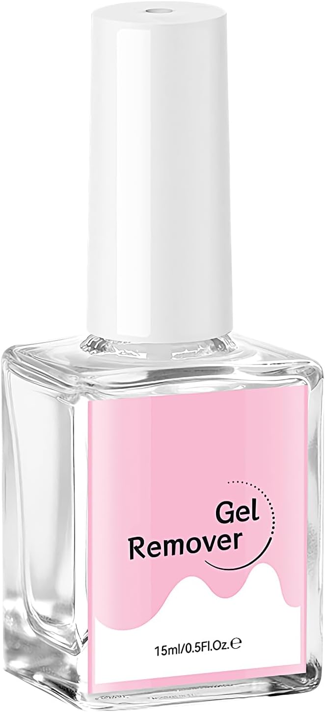 Gel Remover | 15ml Capacity Nail Polish Remover, No Soaking or Curling Easy Peel Quick Dry Liquid for Home Salon Beginners Women