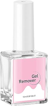 Gel Remover | 15ml Capacity Nail Polish Remover, No Soaking or Curling Easy Peel Quick Dry Liquid for Home Salon Beginners Women