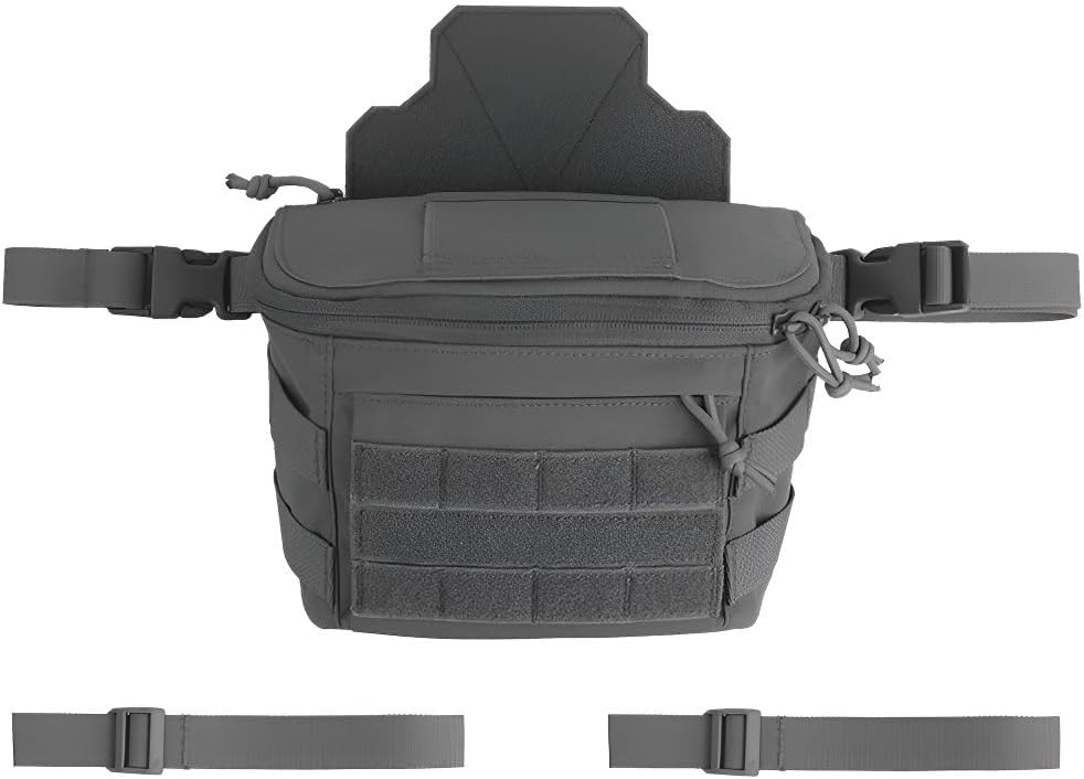 Tactical Storage Bag, Nylon MOLLE Compatible, 26x18cm, 0.346kg, Large Capacity With Multiple Pockets For Team Activities, Airsoft, Cosplay