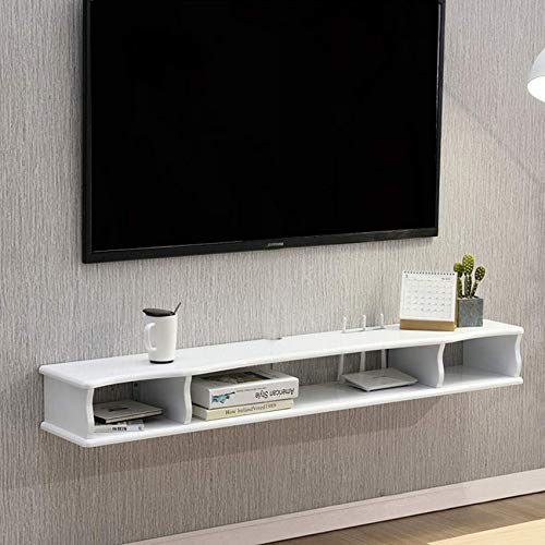 Schwimmendes Regal Wandmontage Audio- / Videokonsole TV-Regal TV-Ständer Board Rack TV-Schrank Medienkonsole Spielekonsole Regal für Kabelboxen