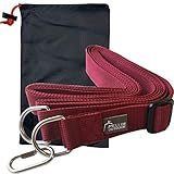 メロウストア 日本製 セッティングテープ 4.0 小川張り 説明書付き タープ延長ベルト コネクションテープ 4.0m, ワイン（収納袋付き）