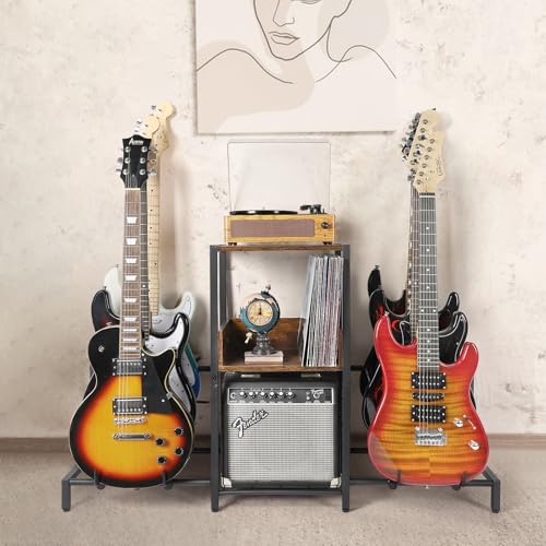 Stand guitare réglable au sol Bikoney pour protéger vos instruments du basculement - 7