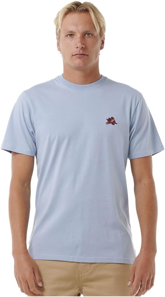 Rip Curl Surf Revival Hoffman Hibiscus T-Shirt - Spray Blue