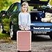 OLIXIS 20 Inch Carry-On Luggage, Hardside Suitcase with Spinner Wheels, Lightweight ABS Hard Shell Travel Luggage, TSA Approved Lock, Expandable Small Suitcase for Business & Travel–Pink