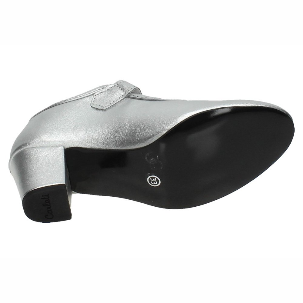 MADE IN SPAIN 22 Zapatos DE SEVILLANA O Flamenco Plata - Calzan Poco - Comprar UNA Talla MÁS NIÑA Zapatos TACÓN