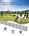 Cattle Fence 5ft x 328ft - Heavy Duty Galvanized Wire Fencing for Hog, Goat, Sheep & Deer, Durable Chain Link Fence for Yard Protection, Livestock & Poultry Enclosures, Cattle Panel