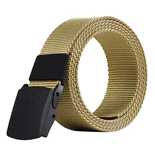 BESPORTBLE Military Canvas Belt Quick-release Buckle Elastic Belt for Outdoor Men Duty Waistband