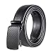 Produktbild MOZETO Herren Gürtel Ratsche Automatik Gürtel, 35mm Breite Ledergürtel für Männer, Geschenkbox Verpackung,#004 Schwarz,Länge 125cm Geeignet für 36-43 taille