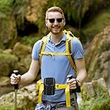 Gürteltasche Herren Multifunktionale Gürtel Handytasche Große Smartphone Tasche Handygürteltaschen Belt Bag Gürtel mit Karabiner Arbeit Taktische arbeitstasche Tasch für Wandern, Camping (Schwarz)