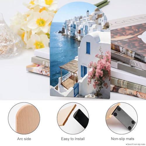 Sujetalibros decorativos de madera con motivos naturales el regalo ideal para lectores 5