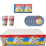 ultraman juegos Los suministros para fiestas incluyen 1 mantel, 6 platos de 7 pulgadas, 10 servilletas y 6 vasos de papel.