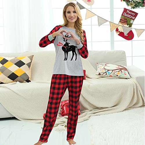 Christmas Couple Pajamas Set Christmas Homewear Family Pajamas Matching Set Christmas Deer4