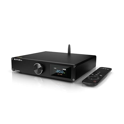 SMSL DO300 Full Balanced DAC Preamp with ES9039MSPRO - XU316 DSD512 32bit/768kHz Home Digital Audio Converter USB/Optic/Coaxial/l2S/AES Input RCA/XLR Output HiFi Desktop MQA Decoder