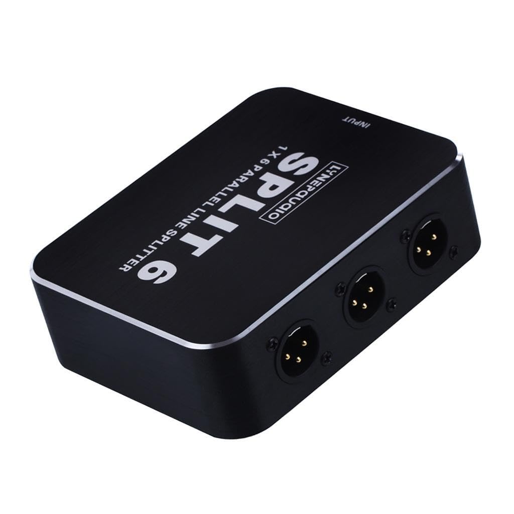 XLR Lautsprecher Splitter: Mühelose Verteilung von Line Pegel Signalen und optimale Leistung im Audio Setup. Audio Lautsprecher Splitter Adapter XLR Box