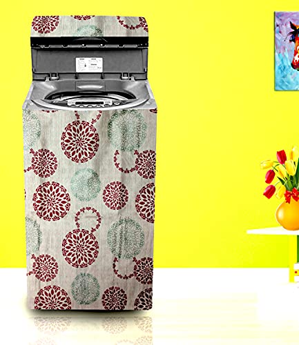 KANUSHI Industries® 100% wasserdichte und staubdichte Top Load Vollautomatische Waschmaschinenabdeckung (geeignet für 6 kg, 6,5 kg, 7 kg, 7,5 kg) (WASMAC-NW-NEW-11-FULLY) Cover