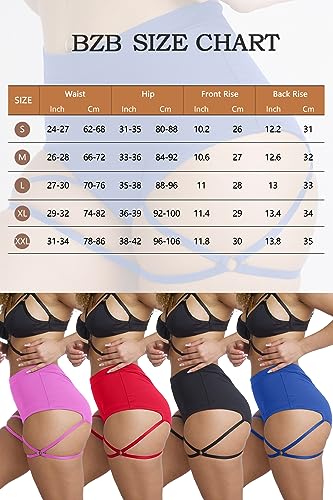 BZB Short feminino com ligas de cintura alta para treino, dança, ioga, calças esportivas para levant