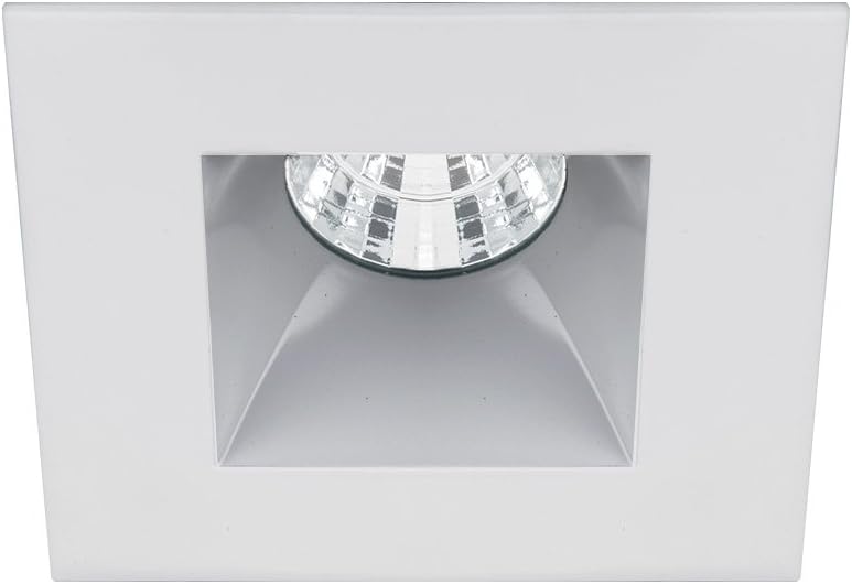 WAC Lighting R2BSD-F930-BN Oculux 2" LED Square Open Reflector Trim with Light Engine and Universal Housing in Brushed Nickel Finish Flood Beam, 90+CRI and 3000K