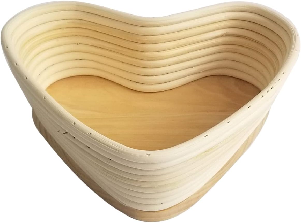 Rattan Fermentation Basket Bread Proofing Baskets Heart Bucket for Sourdough Artisan Breads