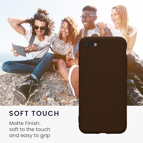 Image of kwmobile Slim TPU Case for iPhone SE 2020 /2022, 7 /8 - Matte Chocolate