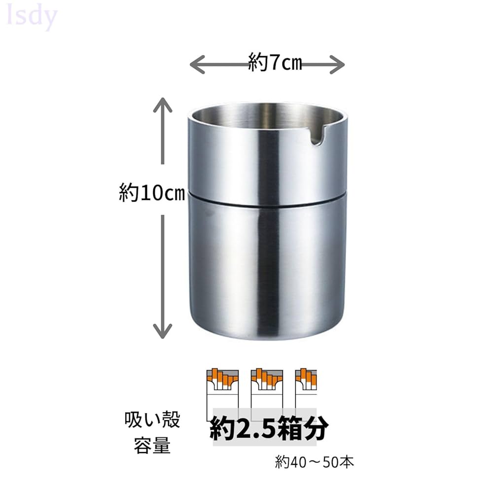 Amazon.co.jp: [Isdy] 灰皿 車用 ふた付き 車 大容量 つや消し