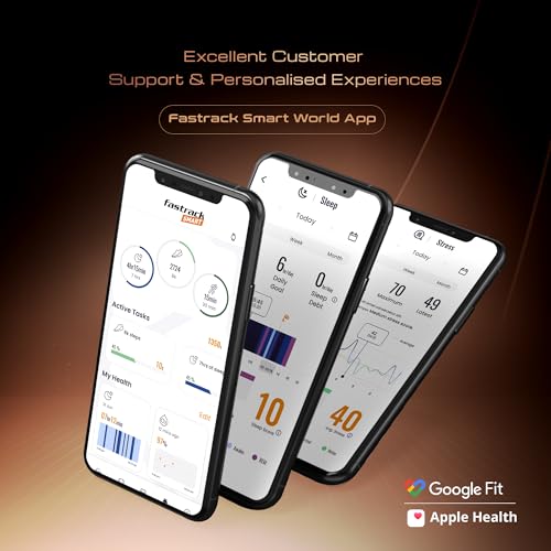 Image of Fastrack Astor FS2 Pro Smart Watch, 1.96 inch AMOLED Display, 410 * 502 Pixel Resolution, SingleSync BT Calling, AI Voice Assistant, 100+ Sports Modes & Smartwatch Faces, Upto 5 Day Battery, IP68