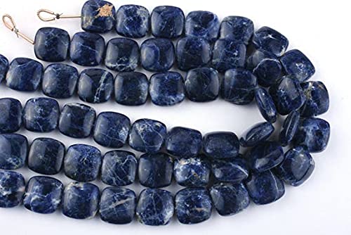 Perles en sodalite naturelle forme coussin LKBEADS pour bijoux d'exception - 2