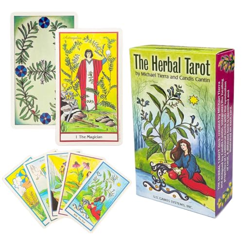 [AiO JAPAN] �m���K�i�n �|�[�`�t�� The Herbal Tarot �n�[�u�^���b�g U.S. GAMES SYSTEMS, INC ���� �肢 ���܂��t�� (�|�[�` 3.�_��̖��@�w�u���b�N)