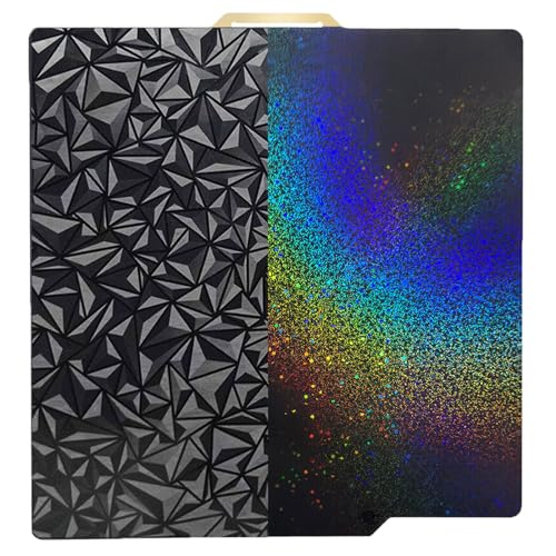 RETUXEP PEO PEY 3D Printer Build Plate for Bambu Lab X1/P1P/P1S/X1C/A1 3D Printers, Smooth Colorful Starry PEY+PEO Build Plate PEI Sheet,Spring Steel Flexible Platform,257x257mm Bambu Labs Heated Bed