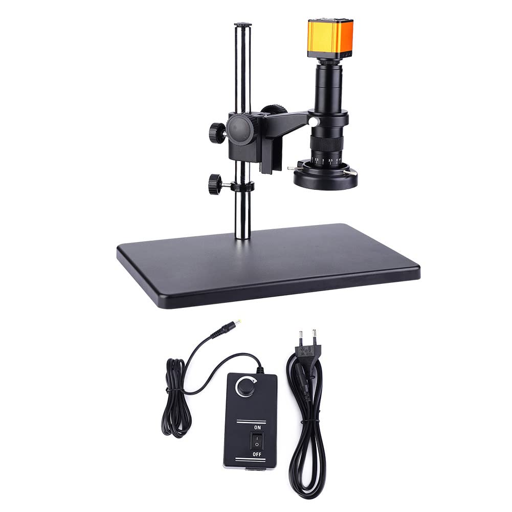 Fafeicy Mikroskopkamera 16 MP mit 45 LED Ringlicht, 32–205X Digitalzoom