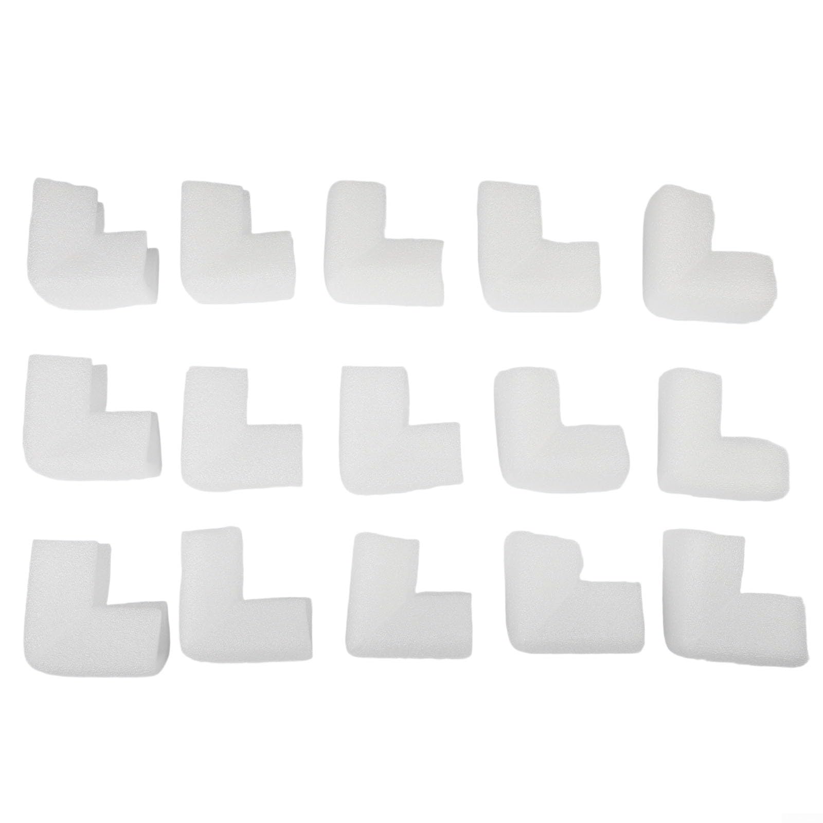 Fundas protectoras de esquina de espuma para marcos, espejos y televisores, absorción de impactos gruesa para mudanzas, diseño discreto, paquete de 36 (36 piezas)