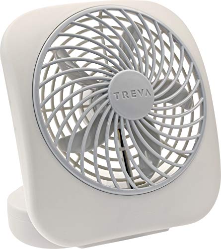 Treva 5 Inch Healthcare Portable Battery Operated Fan with Antimicrobial Finish
