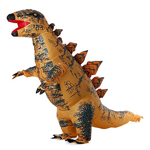 Decdeal Accessoires gonflables de Costume de Stegosaurus, déguisement Gonflable d'explosion pour la représentation d'étape de Partie de Cosplay de Halloween Cover
