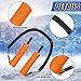 Gisafai 4 Pcs Retractable Ice Safety Picks Kits for Ice Fishing Skating Emergency Gear Accessories(Orange,Separate)