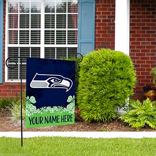 Image of Rico Industries NFL Standard /Primary Personalized 13 inch x 18 inch Double Sided Garden Flag