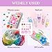 60 Pcs Pink Junk Case Charms, Slime Charms, Mixed Lollipops Candy Embellishments Resin Charms, Flat Back Charms for DIY Crafts Mobile Phone Case Nail Decoration & Ornament Scrapbooking (Pink)