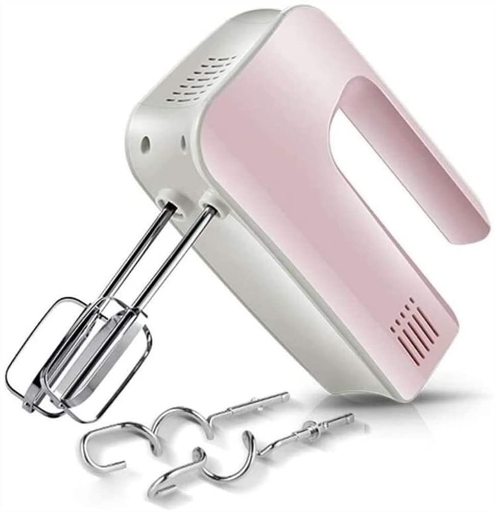 Electric Hand Mixer 5-Speed Hand Mixer Kitchen Handheld Mixer Includes Dough Hooks Whisk and Beaters for Cream Cake