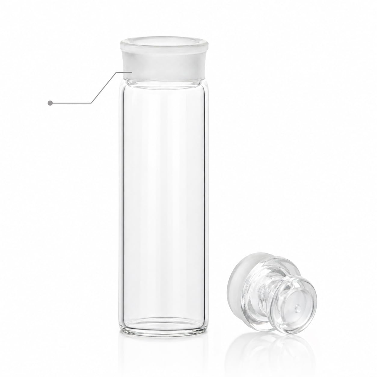 25ml Borokrzemowa Butelka Gęstości Asfaltu Korek Kapilarny-10Pcs
