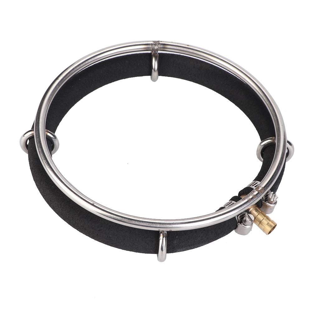 Anello diffusore d'aria, aeratore di ossigenazione per laghetto rotondo robusto e durevole, anello diffusore di bolle d'aria per acquario Generatore di boccette di ossigeno per laghetto (25 cm)