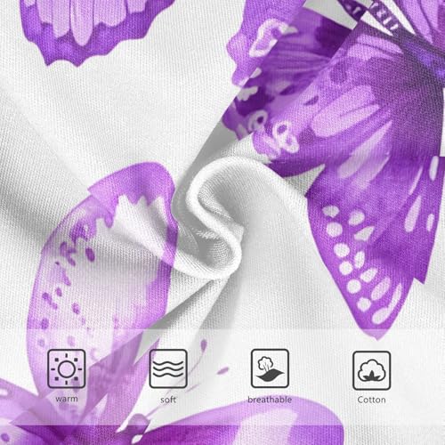 Watercolor Butterflies Purple Lilac Cute Panties Girl Girls Underwear Toddler Cotton Fun Print Briefs Underpants 2t3