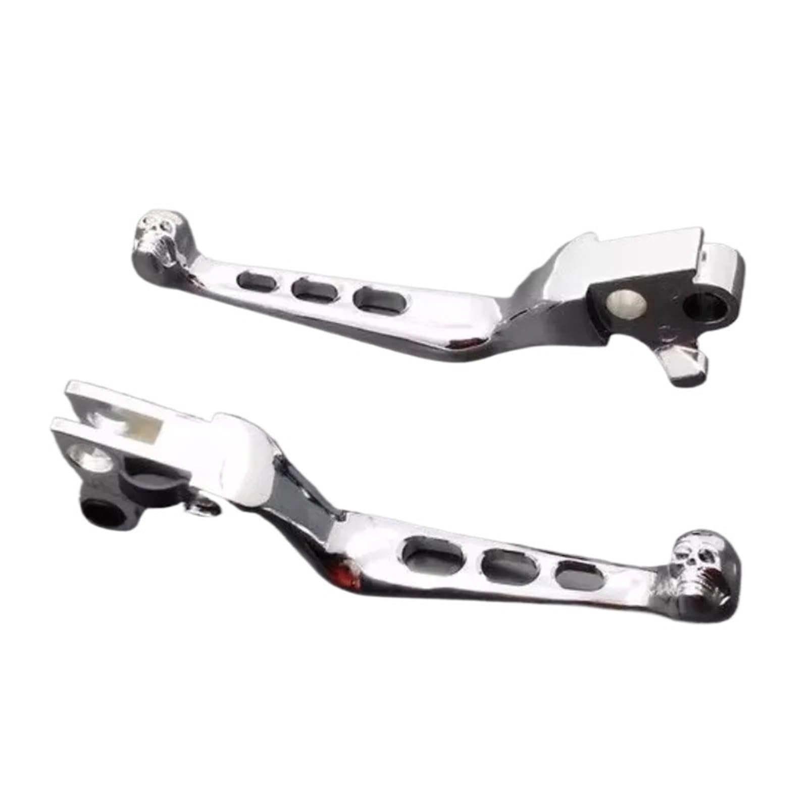 Dźwignie hamulca do motocykla Chromowany hamulec sprzęgłowy Skull pasujący do Harleya Fat Boy Dyna Road King 883 1200 FLHR