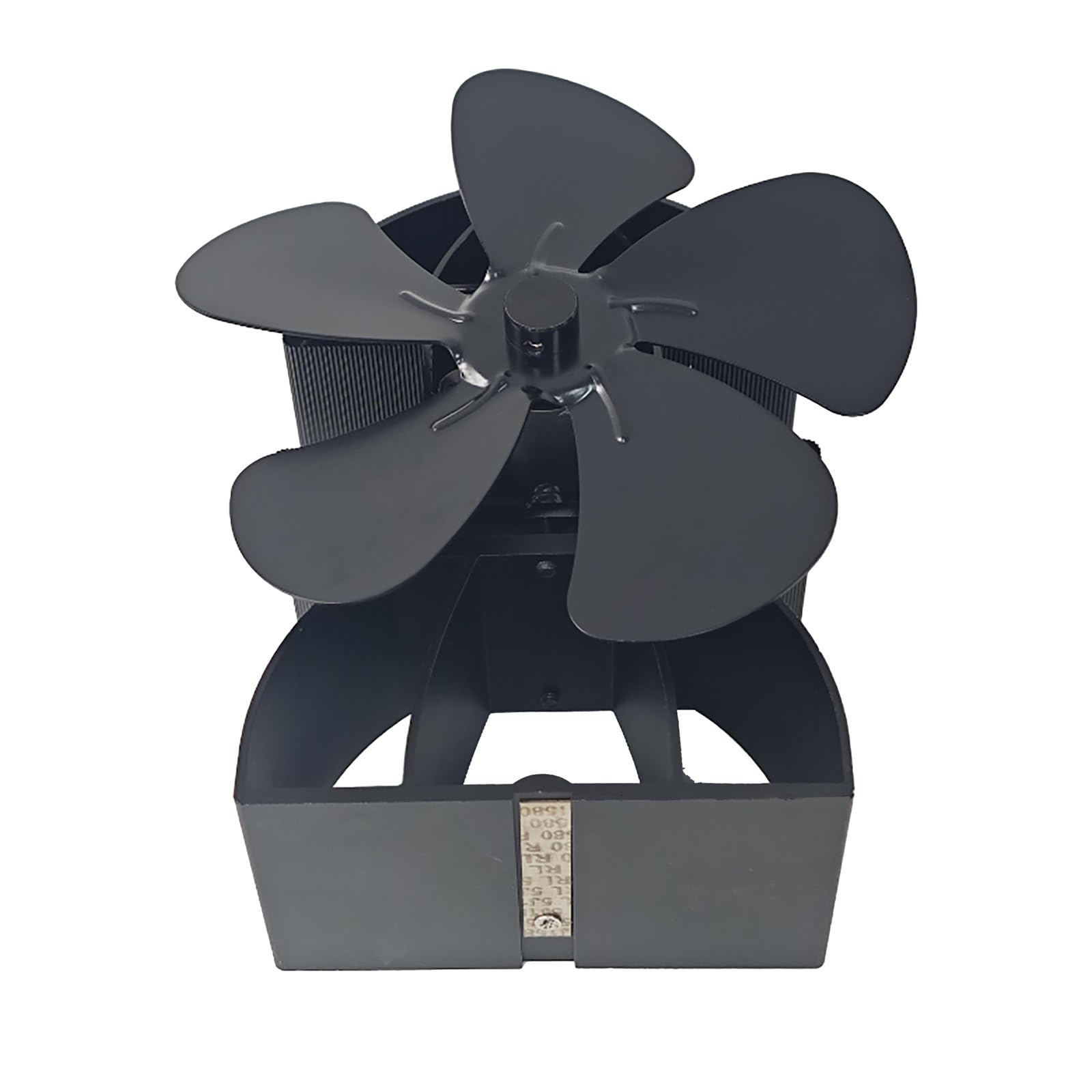 Buxuaaaa None Electricity Required Thermal Powered 5Blade Stove Fan For Enhancing Heat Distribution Home Heating Air Circulation Wood Burning Fireplaces